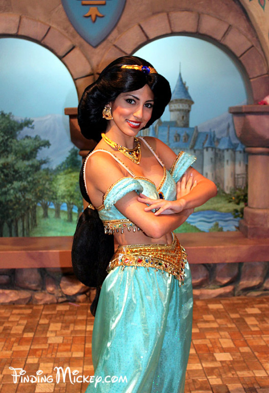 princess jasmine disneyland. Princess Jasmine poses for